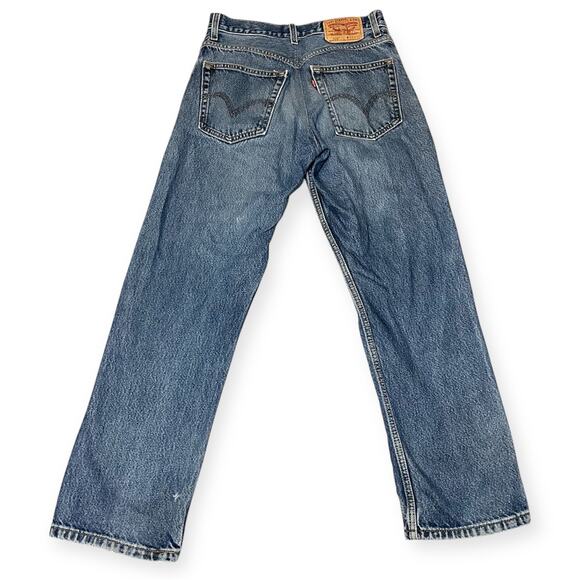 Levi’s 505 Men’s Blue Original Regular Fit Straight Leg Denim Jeans 33x30 - Picture 5 of 7